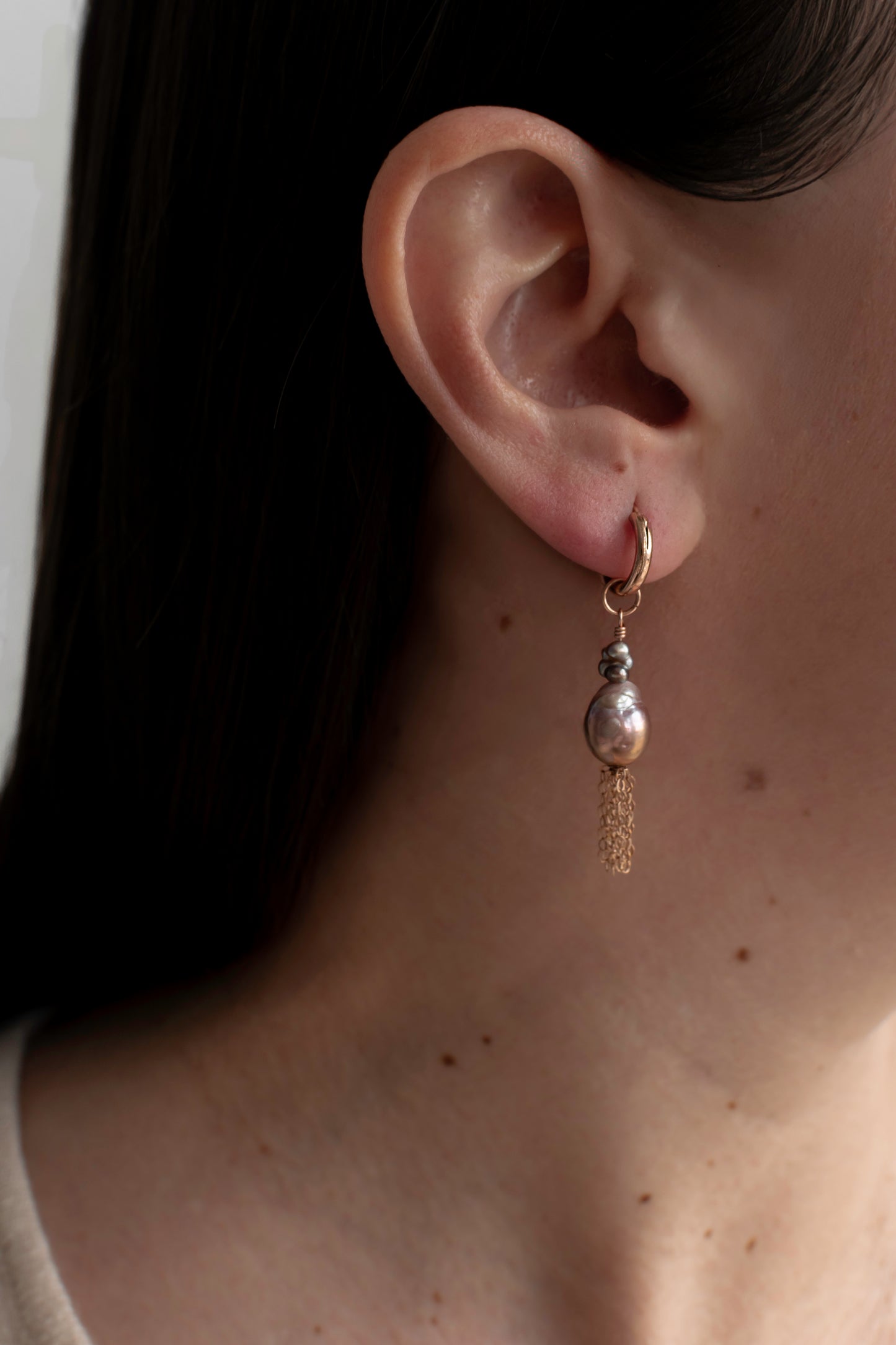 AFRODITA -14K Gold-Filled & Pearls Earrings