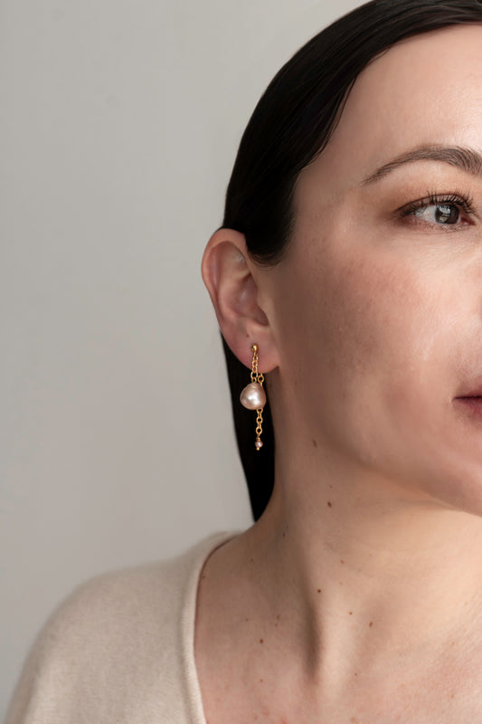 CALIPSOMTLC - 14K Gold-Filled & Pearls Earrings