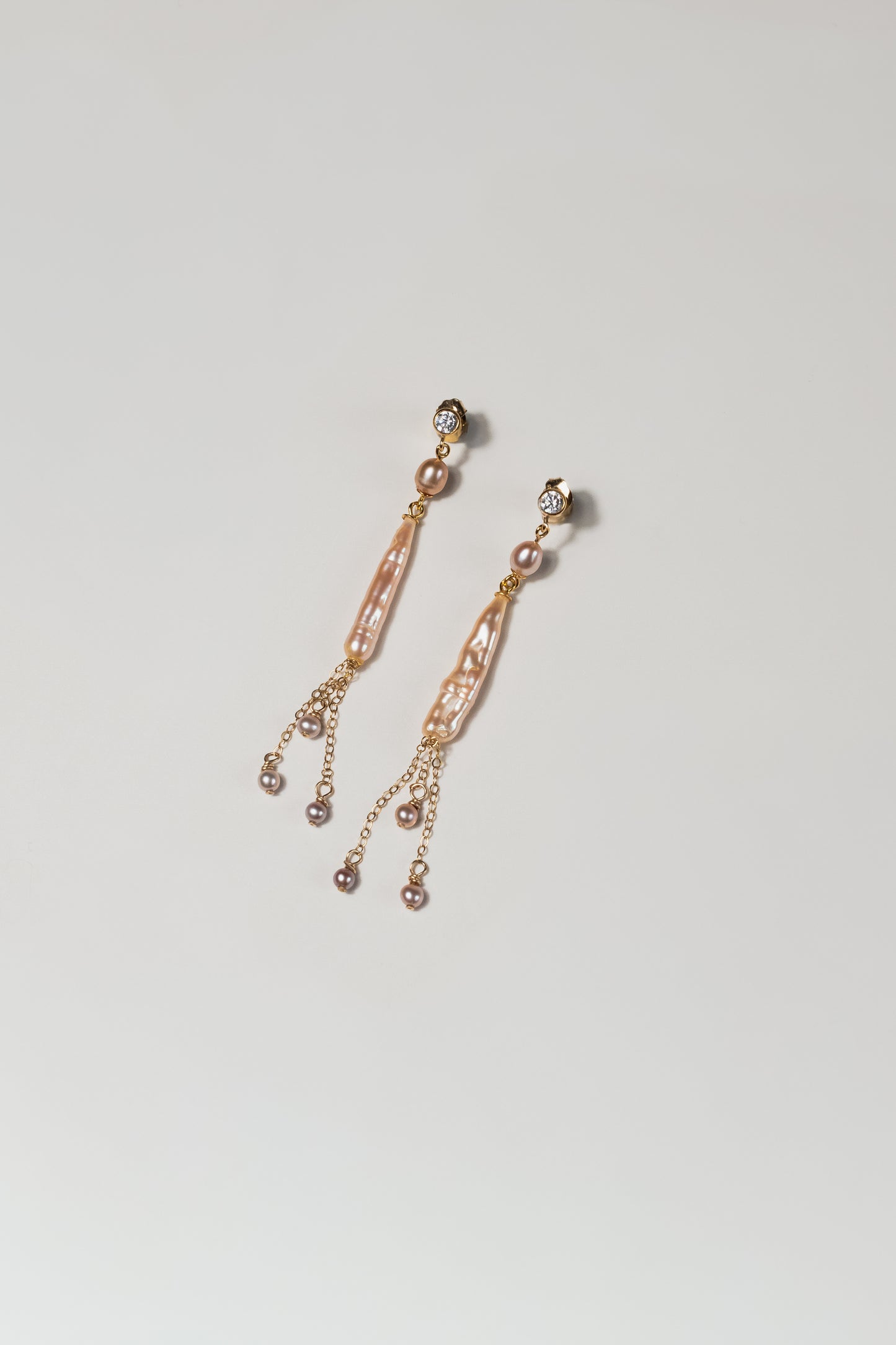 CARIBE I - 14K Gold-Filled & Pearls Earrings