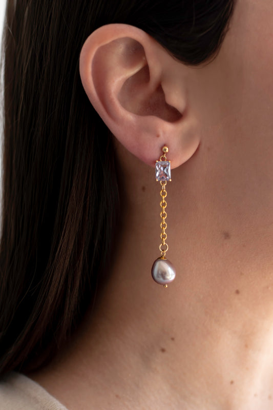 CERCEIS - 14K Gold-Filled & Pearls Earrings