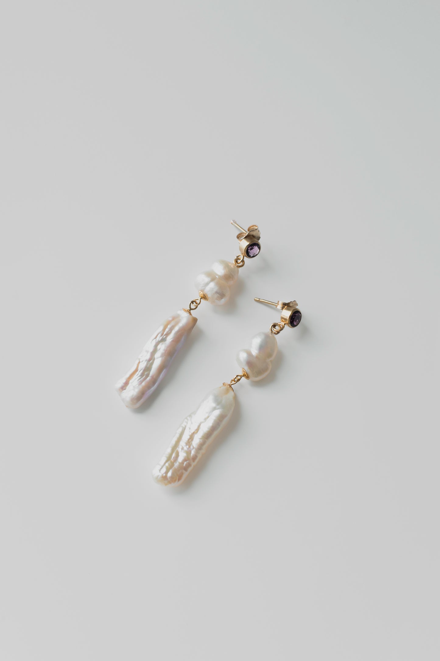 CLIO -14K Gold-Filled & Pearls Earrings
