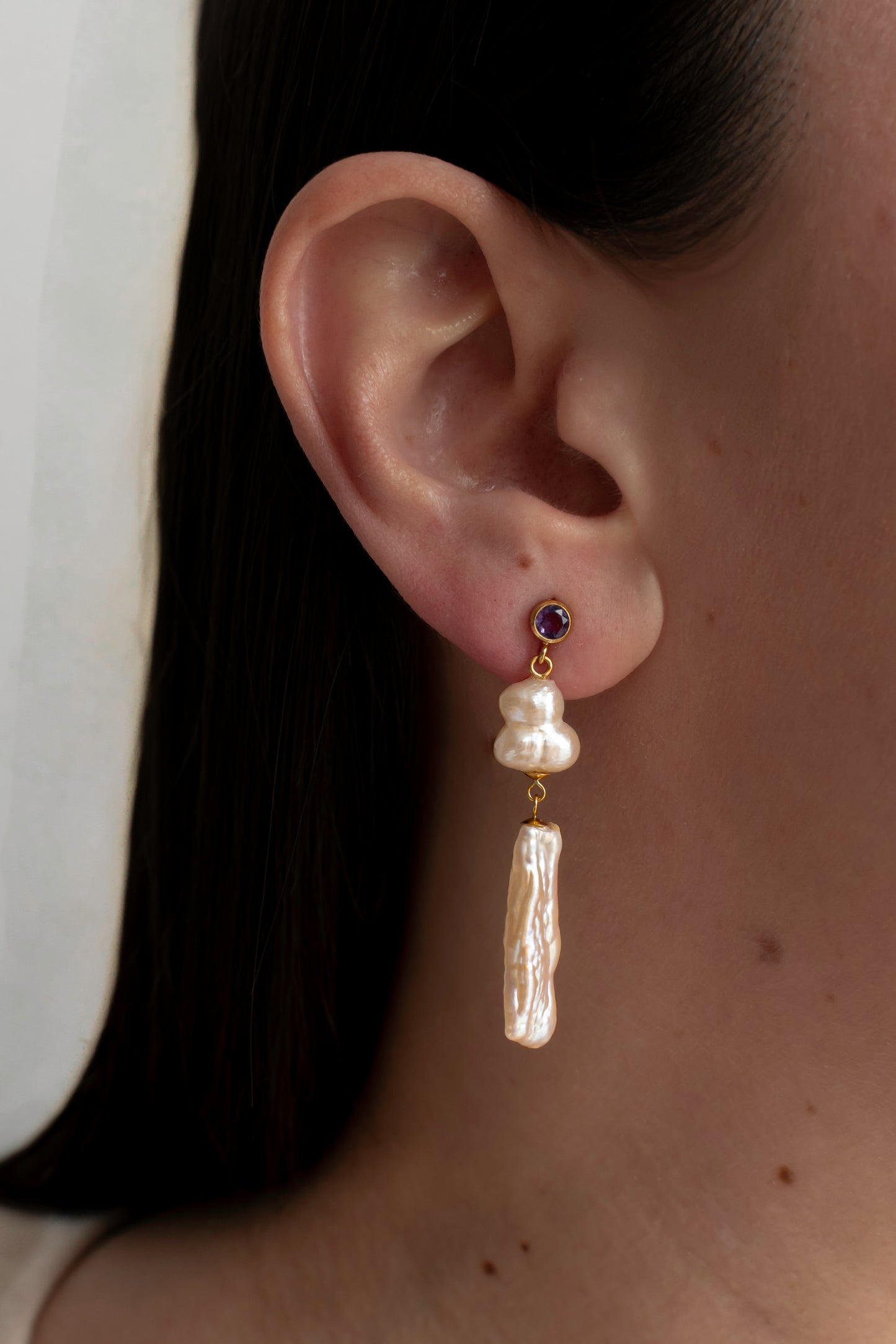 CLIO -14K Gold-Filled & Pearls Earrings