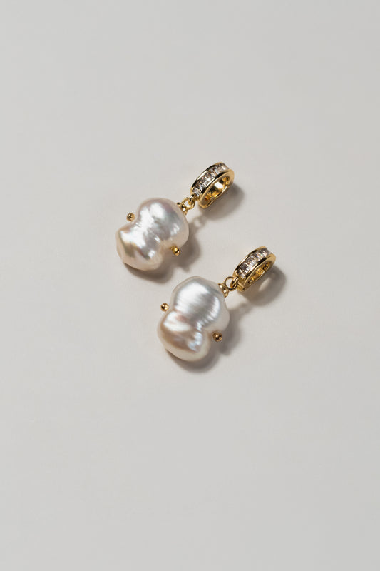 INO CHARM - 14K Gold-Filled & Pearls Charm