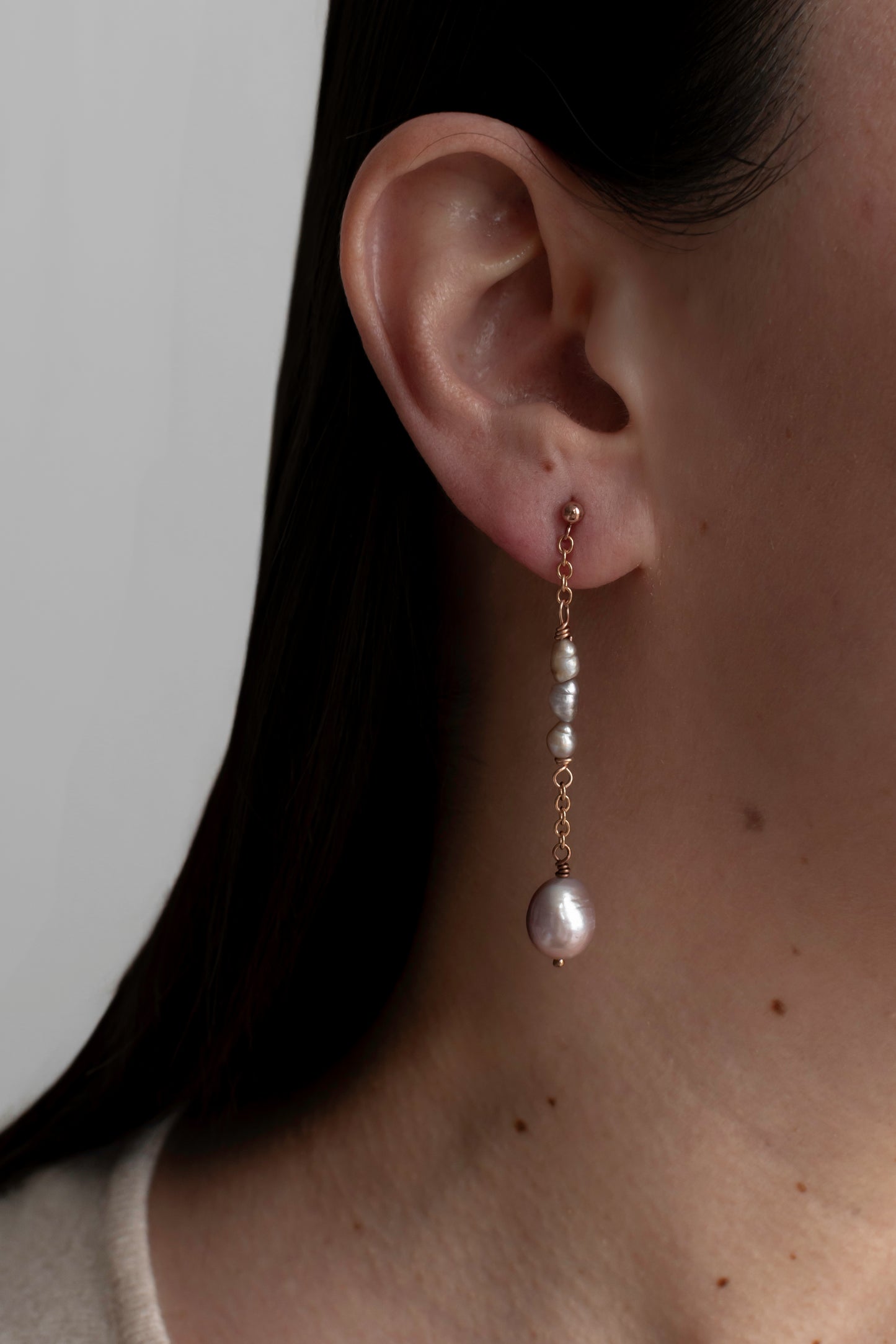 NEPTUNO -14K Gold-Filled & Pearls Earrings