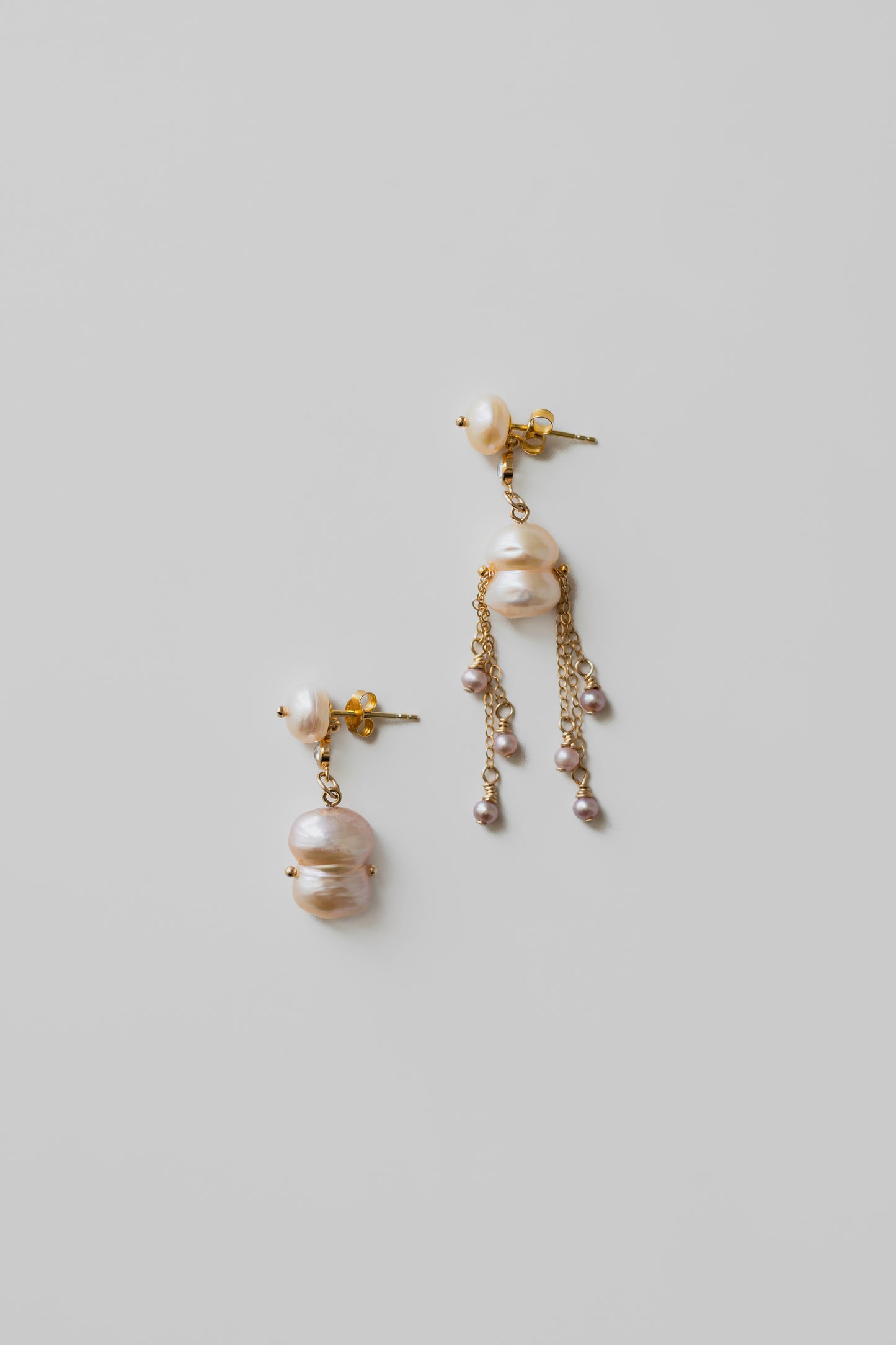 PLUTO - 14K Gold-Filled & Pearls Earrings