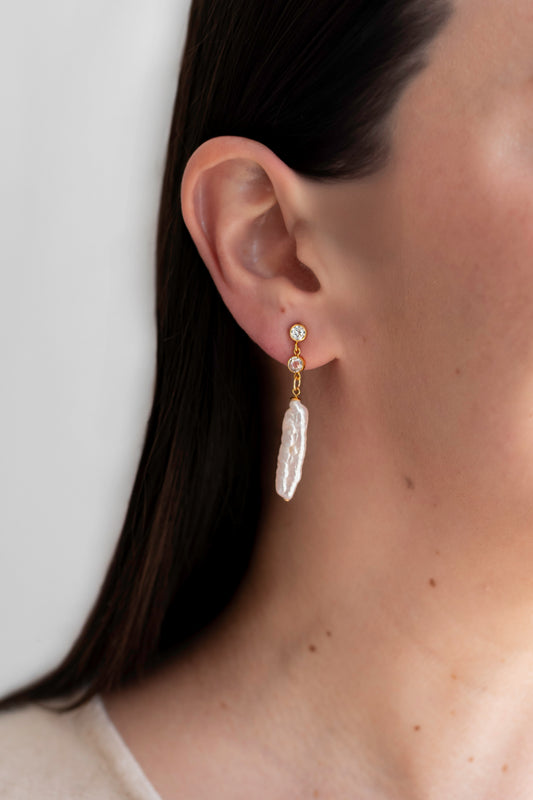 SERENA - 14K Gold-Filled & Pearls Earrings