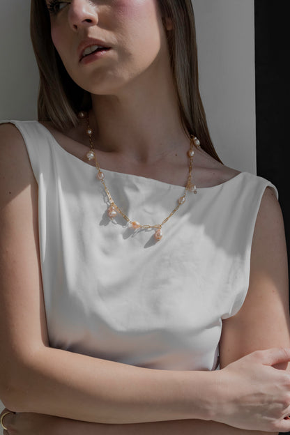ASTERIA - 14K Gold-Filled & Pearls Necklace
