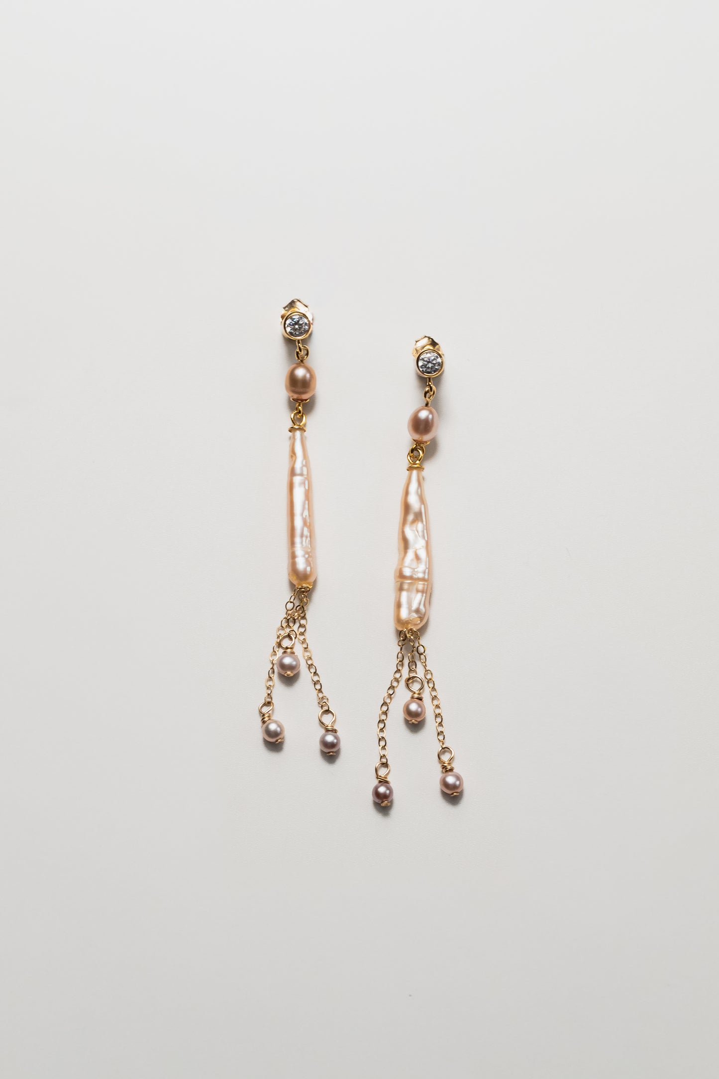 CARIBE I - 14K Gold-Filled & Pearls Earrings