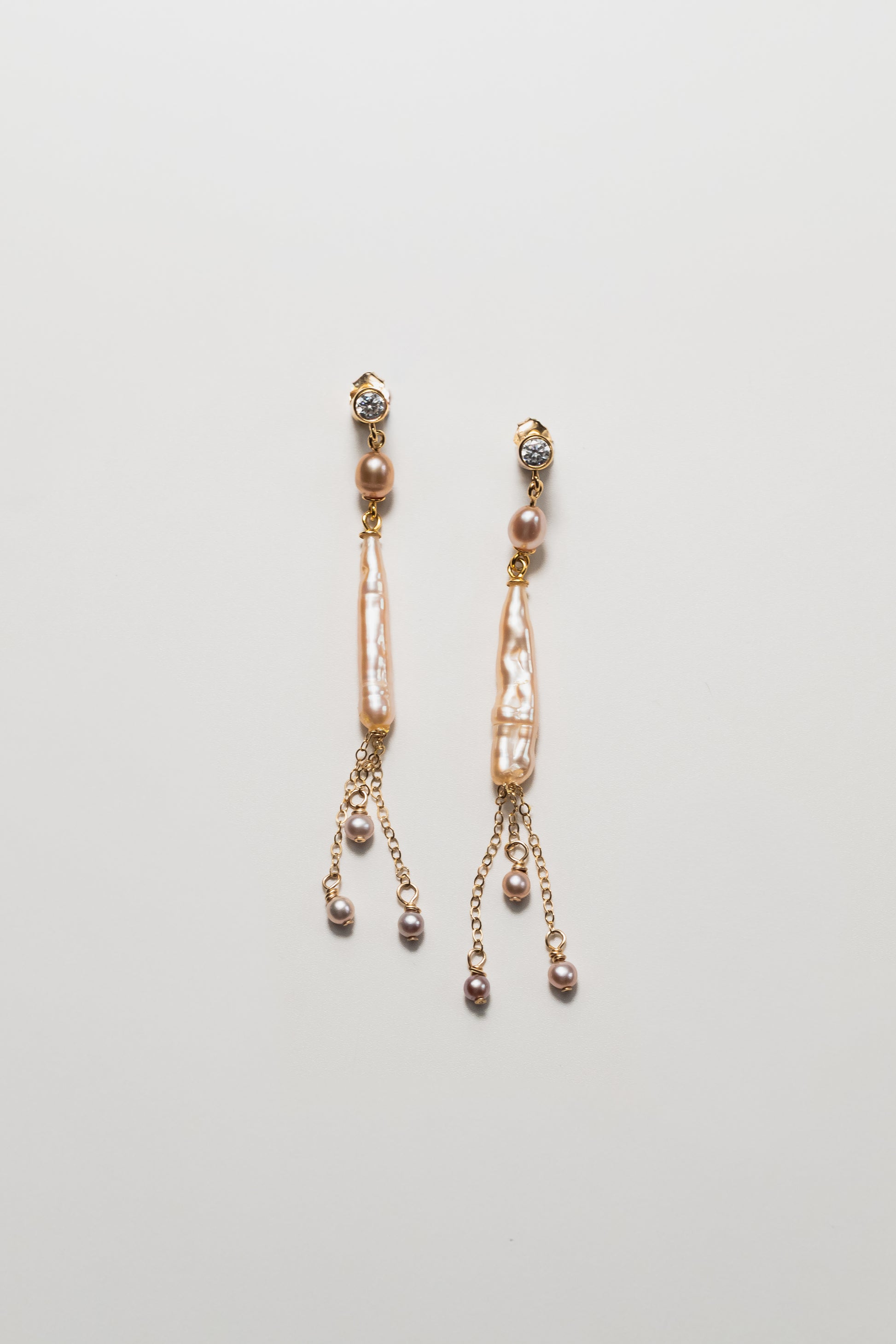 CARIBE I - 14K Gold-Filled & Pearls Earrings