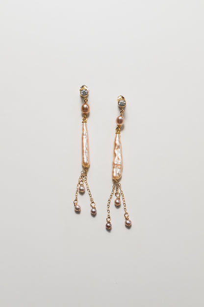 CARIBE I - 14K Gold-Filled & Pearls Earrings
