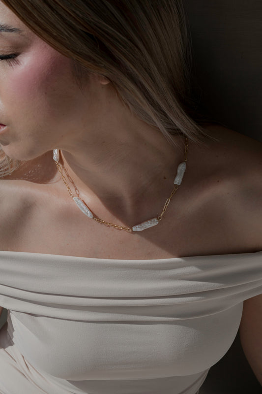 GALATEA - 14K Gold-Filled & Pearls Necklace