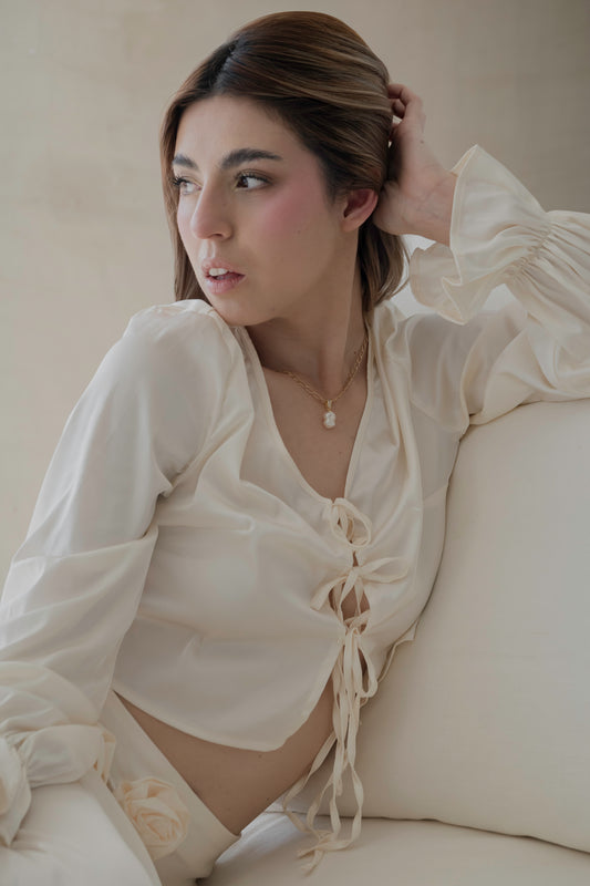 INO CHARM - 14K Gold-Filled & Pearls Charm