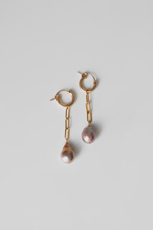 IRIS -14K Gold-Filled & Pearls Earrings