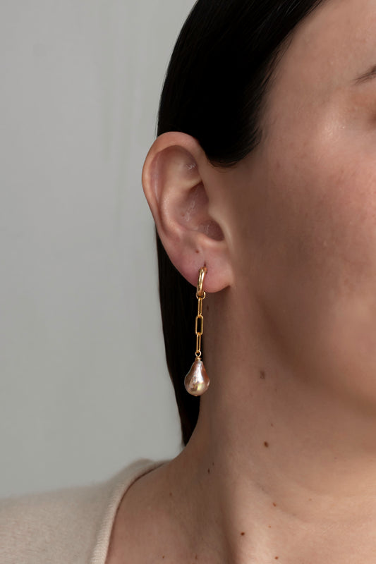 IRIS -14K Gold-Filled & Pearls Earrings