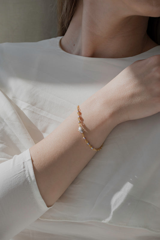LYRA - 14K Gold-Filled & Pearls Bracelet