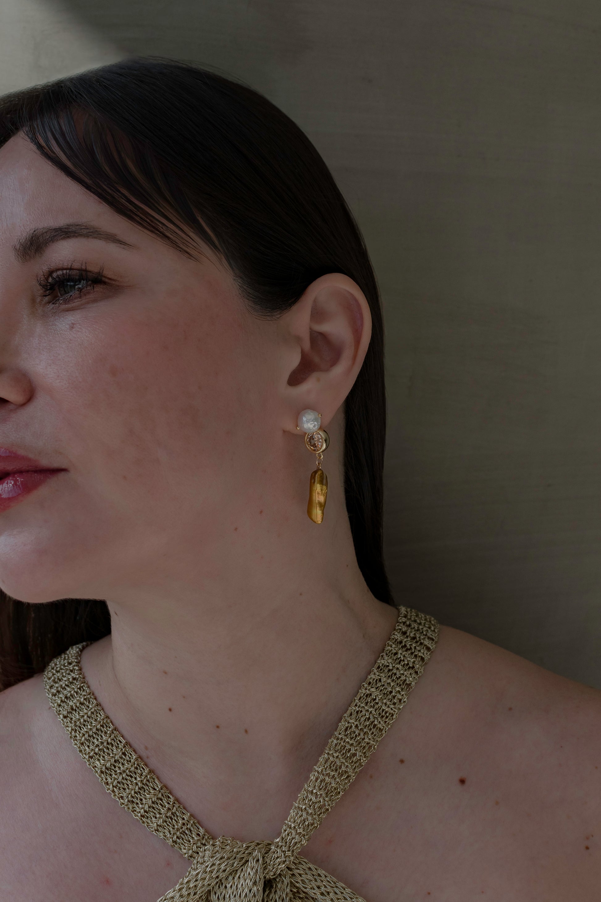 MAZU - 14K Gold-Filled & Pearls Earrings